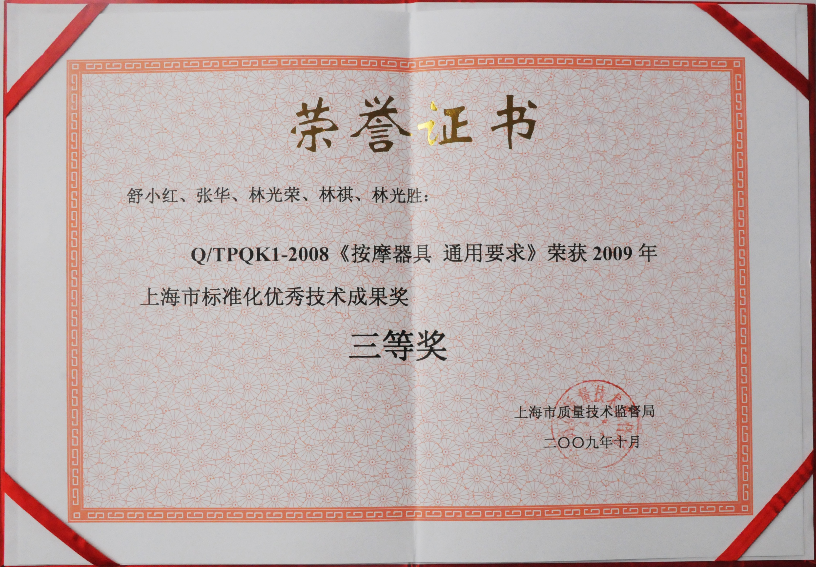 2009优秀技术成果