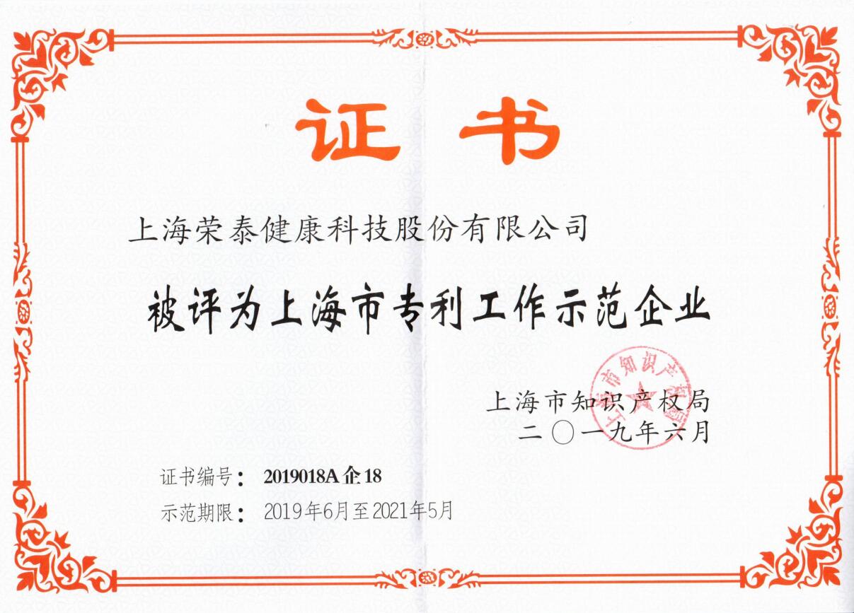 上海市专利工作示范企业
